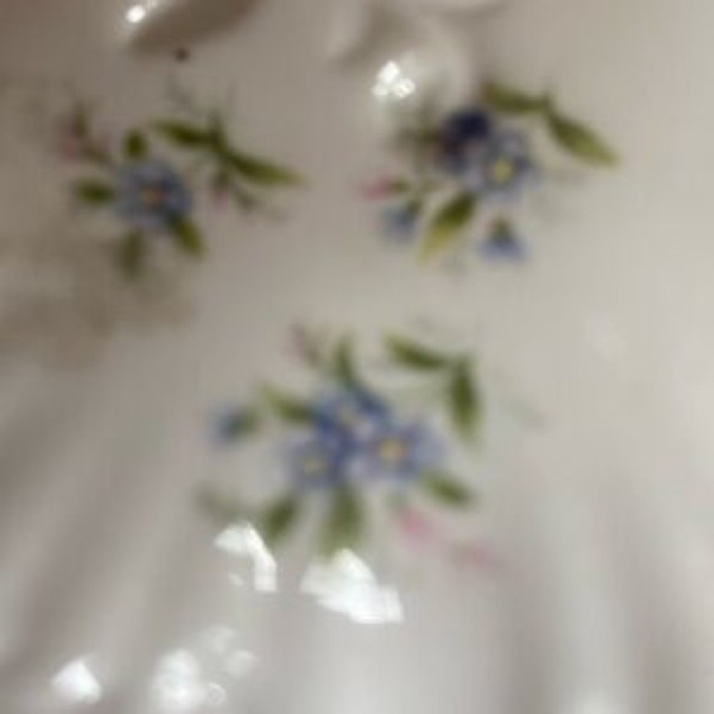 White Floral Porcelain Divided Serving Dish - Picture 4 of 5